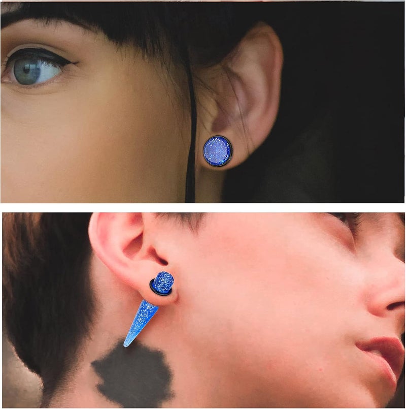 Qmcandy 24pcs Big Gauge Taper Kit Ear Stretching 00G-20mm Large Acrylic Tunnel Plug Set - Image 4